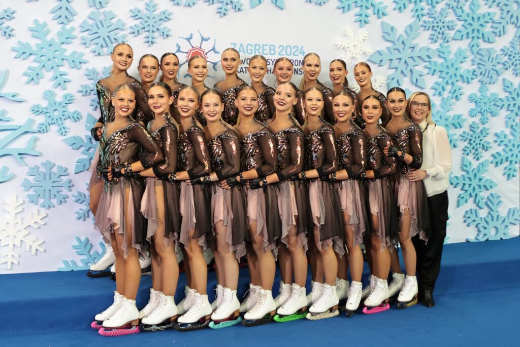 Helsinki Rockettes Bronze medal at Synchro Worlds 2024 Zagreb. photo: VP_levijarvi